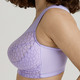 Soft-BH - Miss Mary BH mit strukturierten Cups, in Größe 080 bis 110, in Cup H, in Farbe WEISS – Farbe FLIEDER – Ansicht 2