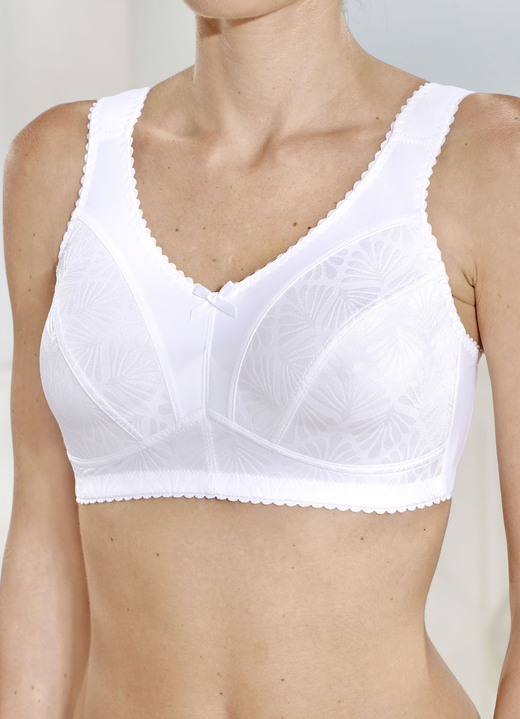 Soft-BH - BH mit stützender Einlage, in Größe 080 bis 115, in Cup B, in Farbe WEISS Ansicht 1