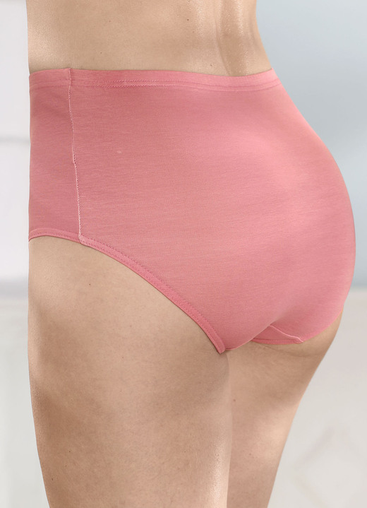 Slips - Viererpack Slips mit  Gummizug im Bund, in Größe 038 bis 056, in Farbe 2X ALTROSA, 2X SCHWARZ Ansicht 2