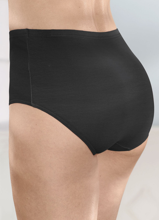 Slips - Viererpack Slips mit  Gummizug im Bund, in Größe 038 bis 056, in Farbe 2X ALTROSA, 2X SCHWARZ Ansicht 4