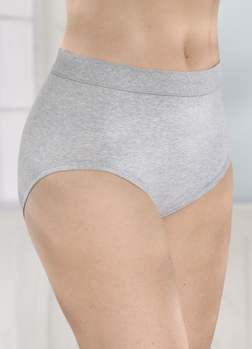 Slips - Dreierpack Slips mit bequemem Weichbund, in Größe L (44/46) bis XXL (52/54), in Farbe WEISS Ansicht 5