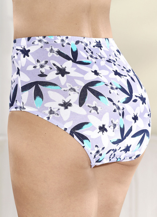 Slips - Viererpack Slips mit Floraldruck, in Größe 038 bis 056, in Farbe FLIEDER-WEISS-BUNT Ansicht 2