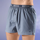 Pants & Boxershorts - Mustang Zweierpack Boxershorts mit Elastikbund, in Größe 004 bis 008, in Farbe 1X BLAU-WEISS, 1X UNI RAUCHBLAU – Farbe 1X BLAU-WEISS, 1X UNI RAUCHBLAU – Ansicht 2