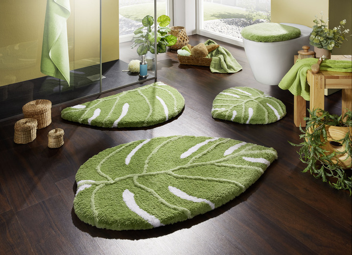 Badgarnituren - Barfußweiche Badgarnitur in Supersoft-Qualität, in Größe 100 (Vorleger halbrund, 50/80 cm) bis 112 (WC-Deckelbezug, 47/ 50 cm), in Farbe CAPPUCCINO Ansicht 2