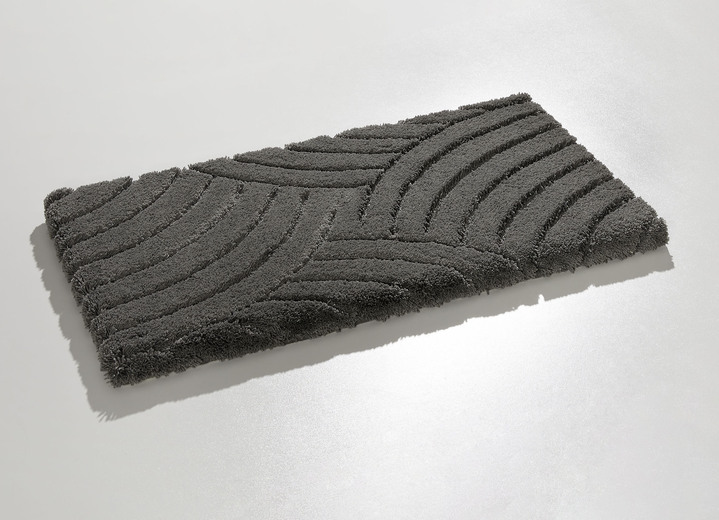 Badgarnituren - Barfußweiche Magicsoft Badgarnitur , in Größe 100 (Vorleger halbrund, 50/ 80 cm) bis 112 (WC-Deckelbezug, 47/ 50 cm), in Farbe TERRA Ansicht 4