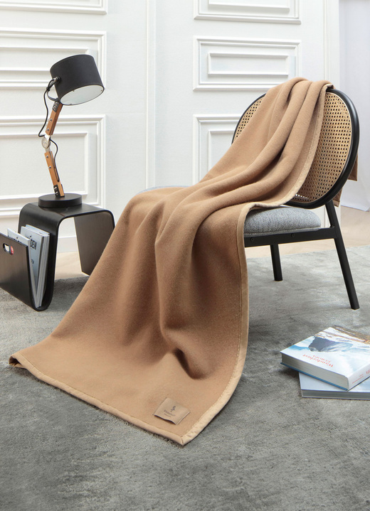 Decken - Wohndecke aus Schurwolle und Kamelhaar Ansicht 4 Decken - Wohndecke aus Schurwolle und Kamelhaar, in Farbe CAMEL Ansicht 4