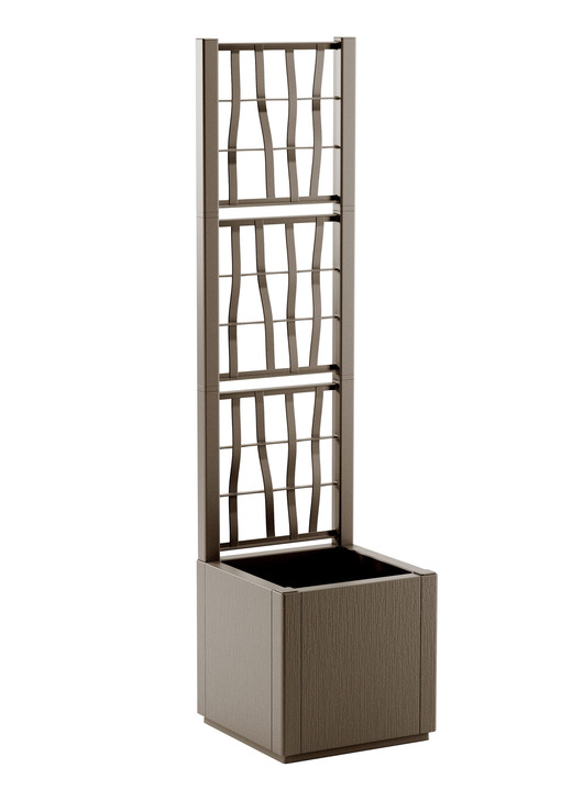 Blumentöpfe & Pflanzgefäße - Pflanzkasten aus recyceltem Polypropylen, in Farbe GRÜN, in Ausführung Ohne Spalier, breit Ansicht 19