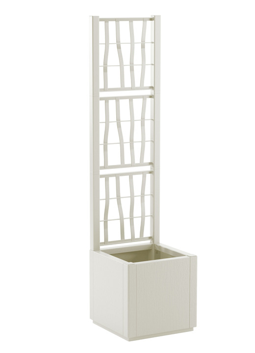 Blumentöpfe & Pflanzgefäße - Pflanzkasten aus recyceltem Polypropylen, in Farbe GRÜN, in Ausführung Ohne Spalier, breit Ansicht 21