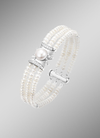 Armband mit Süßwasser-Zuchtperlen