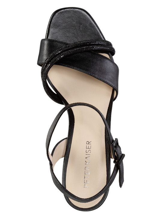 Sandaletten & Pantoletten - Peter Kaiser Sandalette mit Glitzersteinchen, in Größe 4 bis 8, in Farbe WEISS Ansicht 5