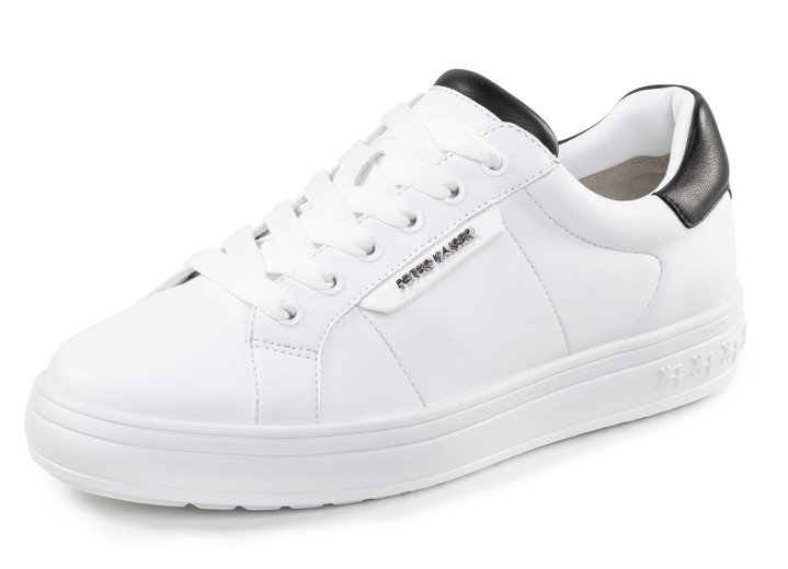 Slipper & Schnürschuhe - Peter Kaiser Schnür-Sneaker aus Nappaleder, in Größe 3 1/2 bis 8, in Farbe WEISS Ansicht 1