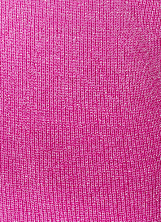 Kurzarm - Pulli mit edlen Glitzerakzenten Ansicht 3 Kurzarm - Pulli mit edlen Glitzerakzenten, in Größe L(44/46) bis XS(32/34), in Farbe PINK Ansicht 3