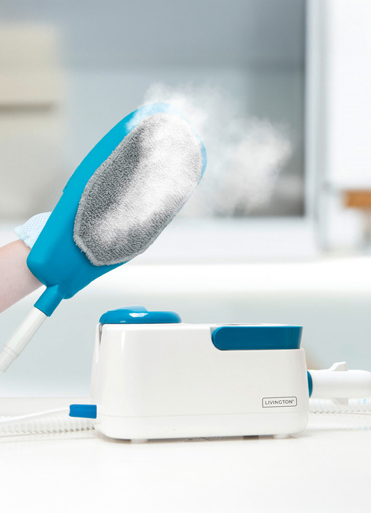 Reinigungsgeräte - Dampfreiniger Livington SteamTouch, in Farbe WEISS-BLAU Ansicht 6