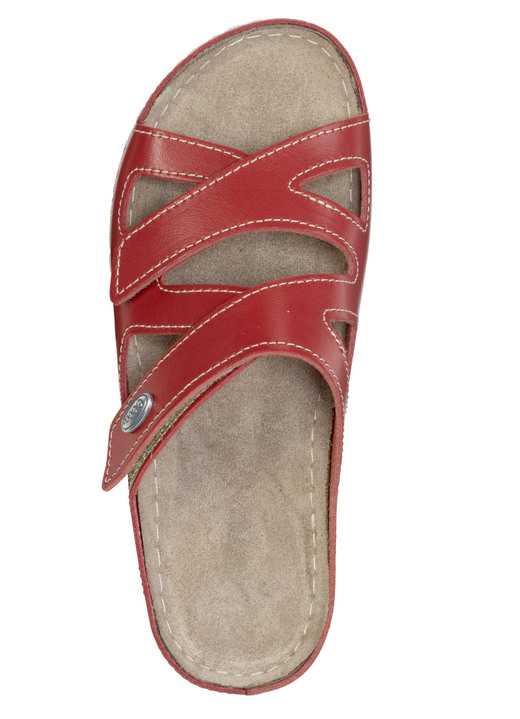 Sandaletten & Pantoletten - ELENA EDEN Pantolette aus Nappaleder, in Größe 036 bis 042, in Farbe MARINE Ansicht 5