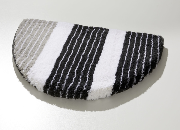 Badgarnituren - Badgarnitur in barfußweicher Qualität, in Größe 100 (Vorleger halbrund, 50/ 80 cm) bis 112 (WC-Deckelbezug, 47/ 50 cm), in Farbe ROT Ansicht 2