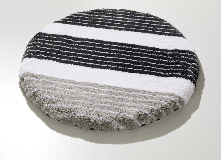 Badgarnituren - Badgarnitur in barfußweicher Qualität, in Größe 100 (Vorleger halbrund, 50/ 80 cm) bis 112 (WC-Deckelbezug, 47/ 50 cm), in Farbe ROT Ansicht 5