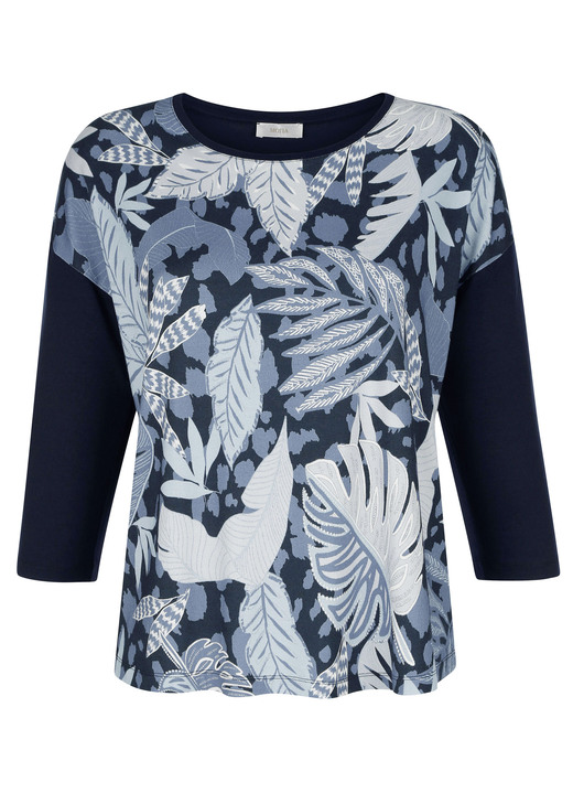 Shirts - Shirt mit 3/4-langen Ärmeln, in Größe 038 bis 048, in Farbe RAUCHBLAU-EISBLAU Ansicht 3