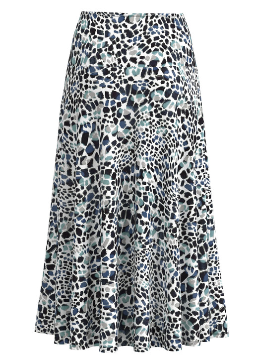 Gemustert - Rock mit farbbrillantem Druck Ansicht 3 Gemustert - Rock mit farbbrillantem Druck, in Größe 018 bis 050, in Farbe ECRU-SCHWARZ-BUNT Ansicht 3