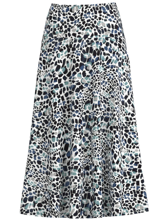 Gemustert - Rock mit farbbrillantem Druck Ansicht 2 Gemustert - Rock mit farbbrillantem Druck, in Größe 018 bis 050, in Farbe ECRU-SCHWARZ-BUNT Ansicht 2