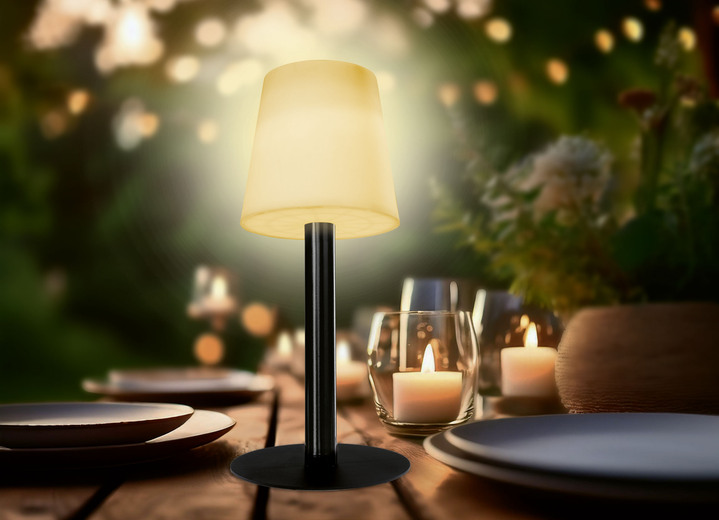 Gartenbeleuchtung - Solar-Tischleuchte EASYmaxx, in Farbe WEISS-SCHWARZ Ansicht 7