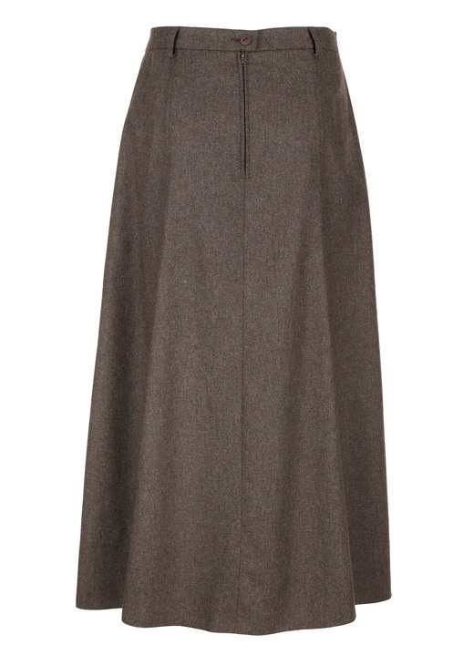 Röcke - Rock mit schmückender Zierknopfblende, in Größe 020 bis 048, in Farbe TAUPE Ansicht 2