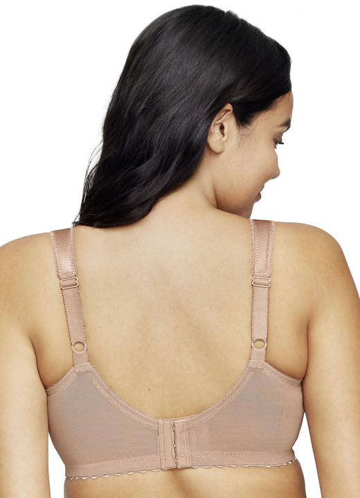 Damenwäsche - Glamorise Stütz-BH mit Spitze Ansicht 2 Damenwäsche - Glamorise Stütz-BH mit Spitze, in Größe 080 bis 130, in Cup I, in Farbe CAPPUCCINO Ansicht 2
