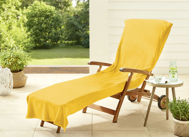 Kissen, Polster & Auflagen - Dyckhoff-Schonbezüge aus Frottee, in Größe 300 (für Hochlehner, ca. 60x130 cm) bis 301 (für Liegen, ca. 70x200 cm), in Farbe ORANGE Ansicht 4