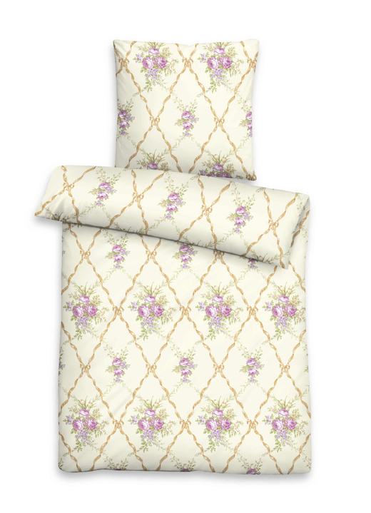 Bettwäschegarnituren - Bettwäsche-Garnitur in kuschelweicher Qualität, in Größe 112 (80/80 cm + 135/200 cm) bis 412 (4-teiliges Sparset), in Farbe BLAU Ansicht 4