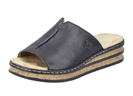 Rieker, klassische Damen-Pantoletten, aus Synthetik