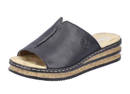 Rieker, klassische Damen-Pantoletten, aus Synthetik