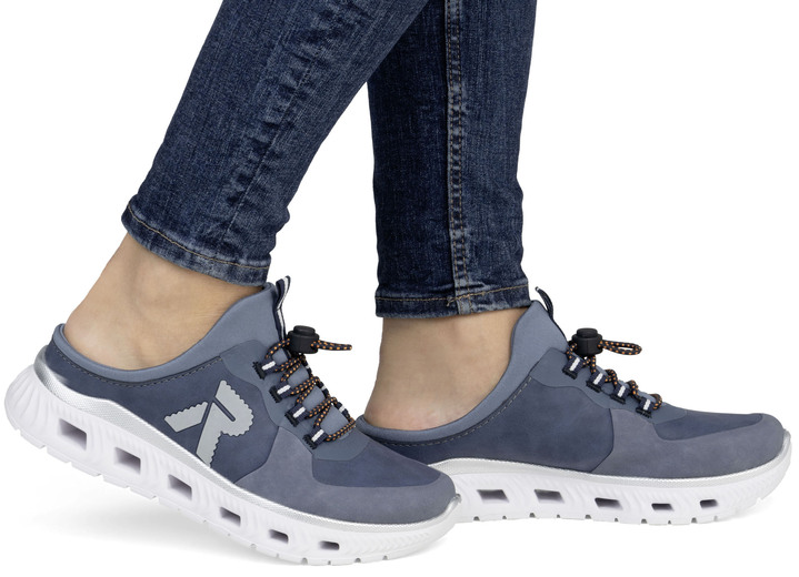 Slipper & Schnürschuhe - Rieker Slipper mit elastischem Schnellschnürsystem mit Stopper, in Größe 036 bis 042, in Farbe EISGRAU-GRAFIT Ansicht 9