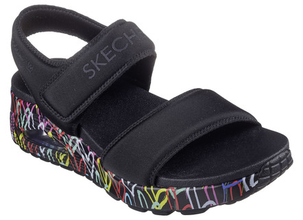 SKECHERS Sandale aus gepolstertem Textilmaterial