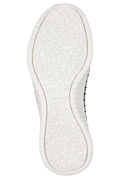 Slipper & Schnürschuhe - SKECHERS Slipper aus dehnbarem Strick-Material, in Größe 036 bis 041, in Farbe SCHWARZ Ansicht 3