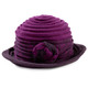Mützen & Hüte - Eleganter Damen-Hut mit dekorativer Blume, in Farbe BEERE – Farbe BEERE – Ansicht 2