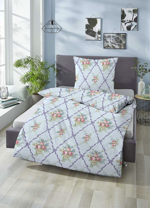 Bettwäschegarnituren - Bettwäsche-Garnitur in kuschelweicher Qualität, in Größe 112 (80/80 cm + 135/200 cm) bis 412 (4-teiliges Sparset), in Farbe GELB Ansicht 3