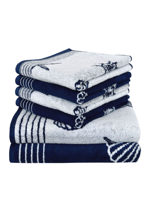 Handtücher - Frottier-Serie von Dyckhoff aus 100% Baumwolle, in Größe 200 (Handtuch, 50x100 cm) bis 204 (Duschtuch, 70x140 cm), in Farbe TÜRKIS Ansicht 4