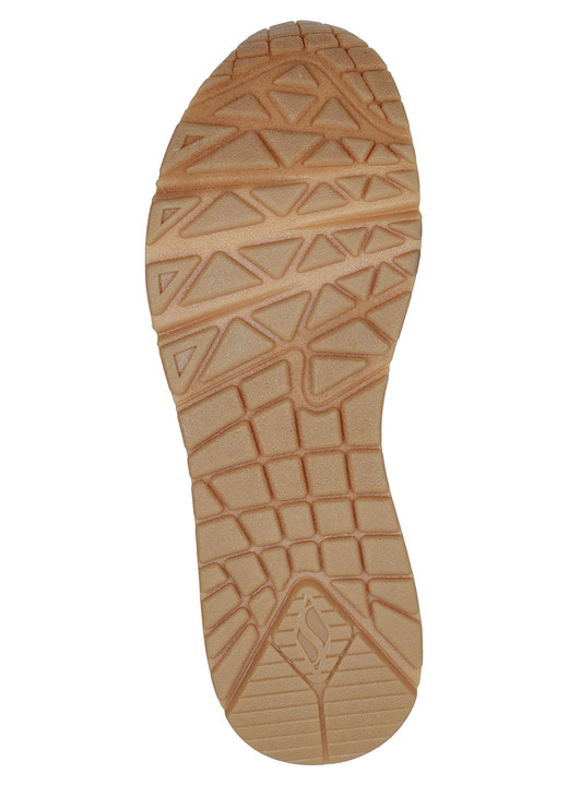 Schuhe - SKECHERS, bequeme Damen-Sneaker, mit sichtbarem Luftpolster, in Größe 036 bis 042, in Farbe SCHWARZ-GOLD Ansicht 8