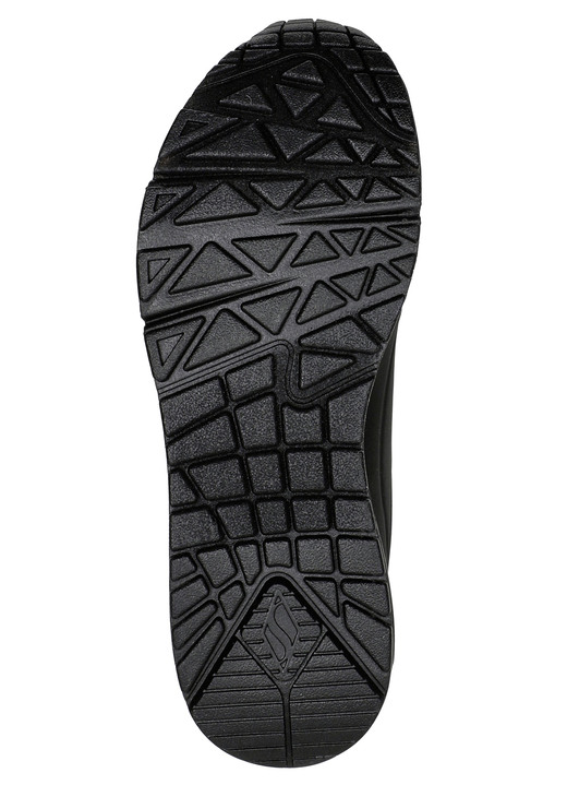 Schuhe - SKECHERS, bequeme Damen-Sneaker, mit sichtbarem Luftpolster, in Größe 036 bis 042, in Farbe SCHWARZ-GOLD Ansicht 3