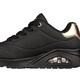 Schuhe - SKECHERS, bequeme Damen-Sneaker, mit sichtbarem Luftpolster, in Größe 036 bis 042, in Farbe SCHWARZ-GOLD – Farbe SCHWARZ-GOLD – Ansicht 5