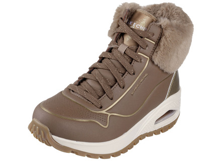 SKECHERS, gefütterte Damen-Boots, Winterschuhe, mit flauschigem Plüschkragen
