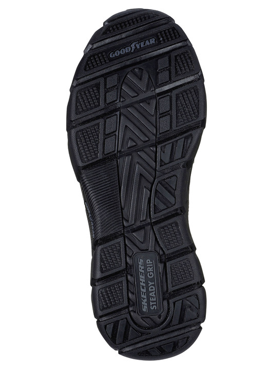 Slipper & Schnürschuhe - SKECHERS, bequeme Herren-Slipper, mit geformter Slip-Ins Fersenplatte, in Größe 040 bis 046, in Farbe SCHWARZ Ansicht 3