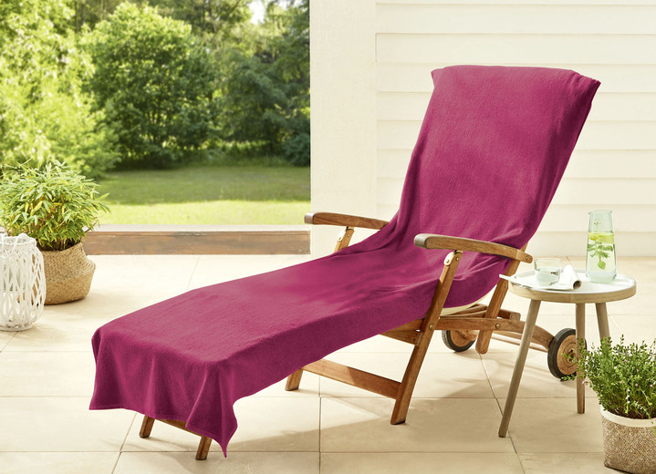 Kissen, Polster & Auflagen - Dyckhoff-Schonbezüge aus Frottee, in Größe 300 (für Hochlehner, ca. 60x130 cm) bis 301 (für Liegen, ca. 70x200 cm), in Farbe ORANGE Ansicht 8