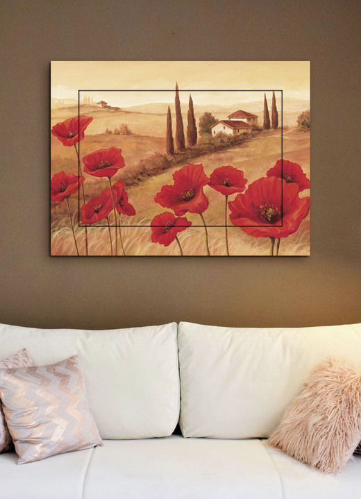 Bilder - Bild mit dem Titel Mohnblumen in der Toskana, in Farbe ROT-ORANGE Ansicht 1