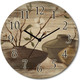 Uhren - Wanduhr im Vintage-Look – Farbe BRAUN-NATUR – Ansicht 2 Uhren - Wanduhr im Vintage-Look, in Farbe BRAUN-NATUR, in Ausführung Quartzuhrwerk – Farbe BRAUN-NATUR – Ansicht 2