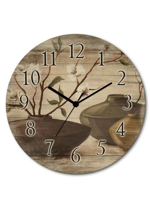 Uhren - Wanduhr im Vintage-Look Ansicht 2 Uhren - Wanduhr im Vintage-Look, in Farbe BRAUN-NATUR, in Ausführung Quartzuhrwerk Ansicht 2