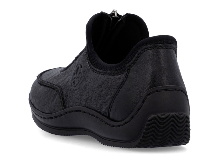 Slipper & Schnürschuhe - Rieker, klassische Damen-Slipper, mit Reißverschluss, in Größe 036 bis 042, in Farbe SCHWARZ Ansicht 6