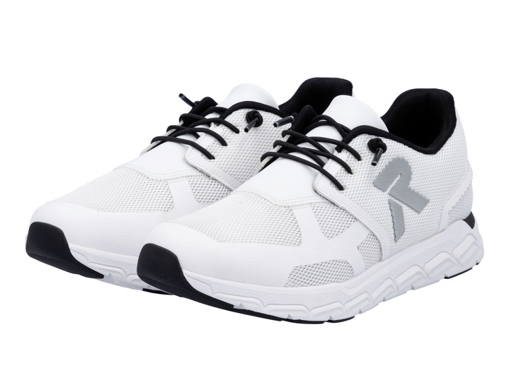 Slipper & Schnürschuhe - Rieker Sneaker aus teilweise beschichtetem Meshmaterial, in Größe 036 bis 043, in Farbe WEISS Ansicht 4