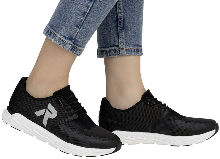 Slipper & Schnürschuhe - Rieker Sneaker aus teilweise beschichtetem Meshmaterial, in Größe 036 bis 043, in Farbe WEISS Ansicht 16