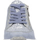 Slipper & Schnürschuhe - Rieker Schnür-Sneaker aus bedrucktem Synthetikmaterial, in Größe 036 bis 042, in Farbe HELLGRAU-SILBER – Farbe HELLBLAU-SILBER – Ansicht 5