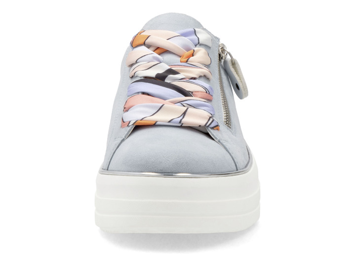 Slipper & Schnürschuhe - Remonte Sneaker mit bunter Schnürung, in Größe 036 bis 042, in Farbe BLEU-WEISS Ansicht 4